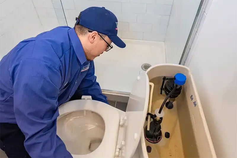 Repairing a leaking toilet